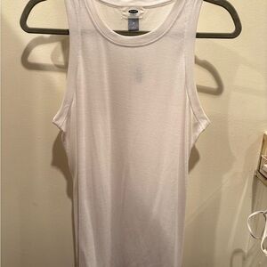 Old Navy White Long Tank Top